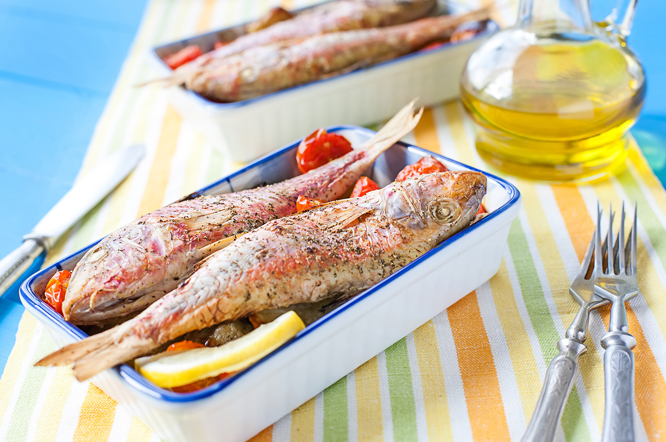 Tumbet con salmonetes